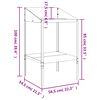 vidaXL Βάση Φυτών Ανθρακί 56,5 x 54,5 x 100 εκ. από Γαλβαν. Ατσάλι