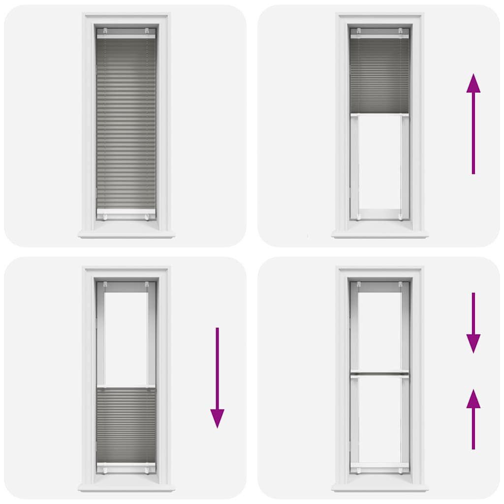 vidaXL Πλισέ περσίδα Ανθρακί 50x150 cm Πλάτος υφάσματος 49,4 cm