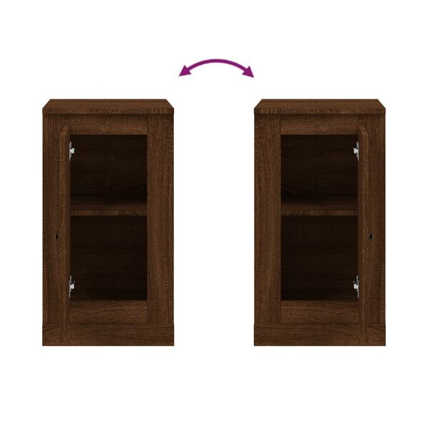 vidaXL Ντουλάπι Καφέ Δρυς 37,5 x 35,5 x 67,5 εκ. Επεξεργασμένο Ξύλο