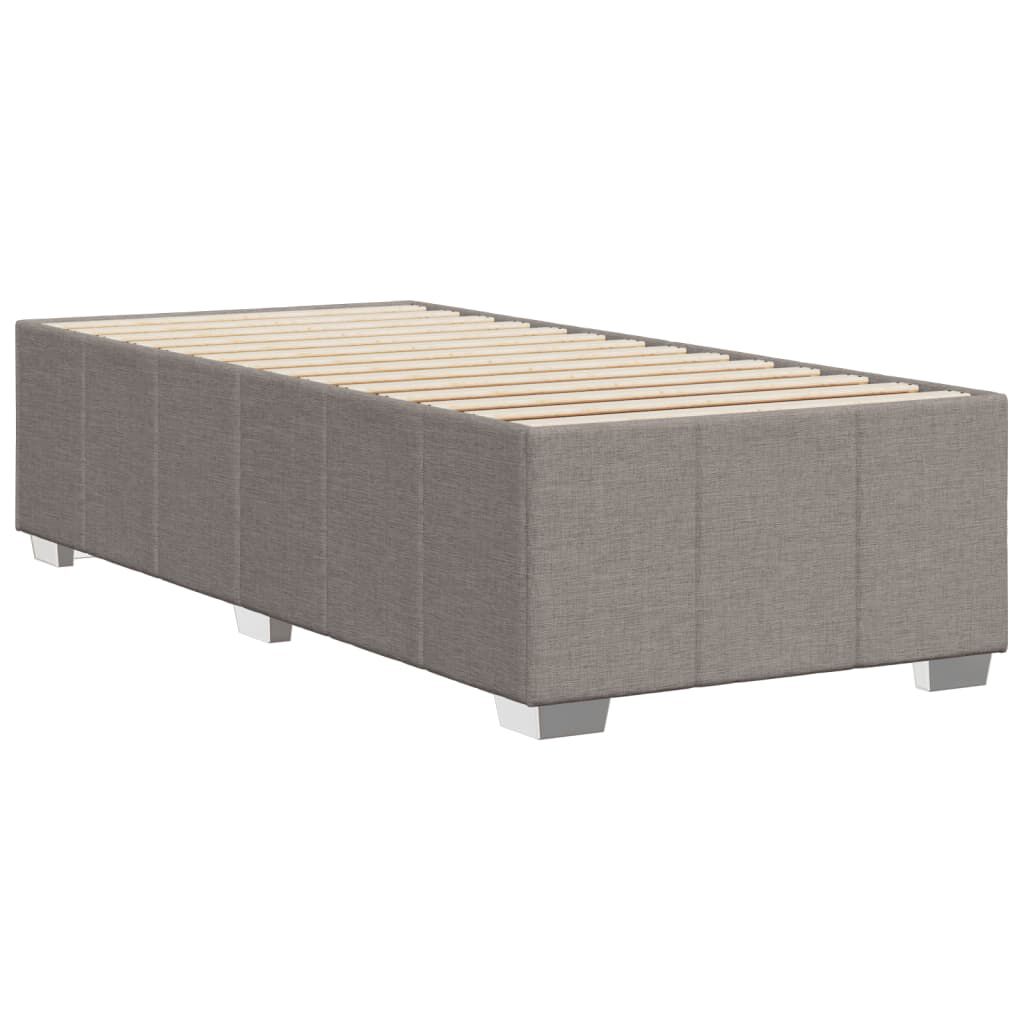 vidaXL Σκελετός Κρεβατιού Χωρίς Στρώμα Taupe 100 x 200 εκ. Υφασμάτινο
