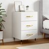 vidaXL Κομοδίνο Λευκό 40 x 40 x 66 εκ. από Επεξεργασμένο Ξύλο
