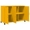vidaXL Ντουλάπι Μουσταρδί 100,5x39x72 εκ. από Ατσάλι