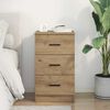 vidaXL Κομοδίνο artisan δρυς 38 x 38 x 66 εκ Επεξεργασμένο ξύλο