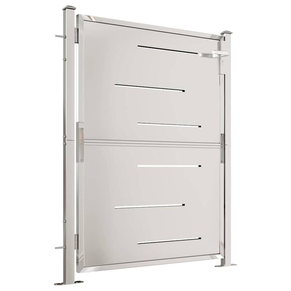 vidaXL Πόρτα Περίφραξης Κήπου 100 x 125 εκ. από Ανοξείδωτο Ατσάλι