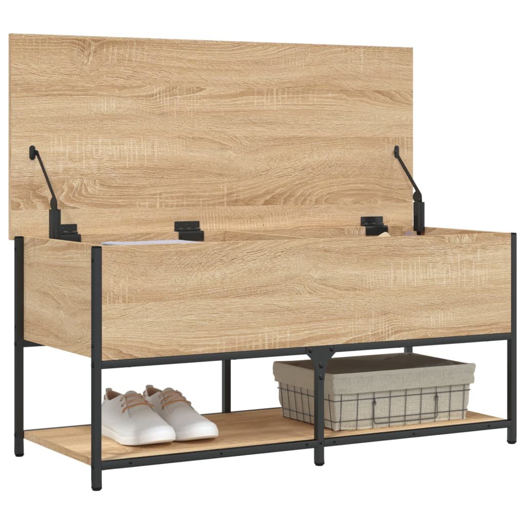 vidaXL Παγκάκι Αποθήκευσης Sonoma Δρυς 100x42,5x47 εκ. Επεξεργ. Ξύλο