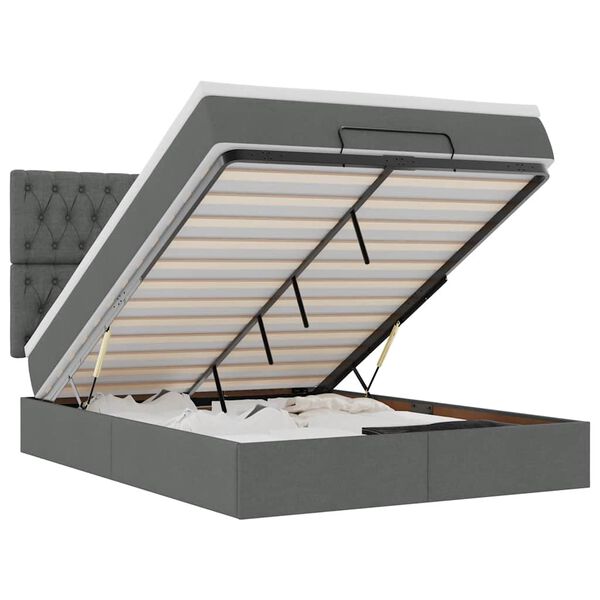 vidaXL &Omicron;&theta;&omega;&mu;&alpha;&nu;&iota;&kappa;ό &kappa;&rho;&epsilon;&beta;ά&tau;&iota; &mu;&epsilon; &sigma;&tau;&rho;ώ&mu;&alpha; &Sigma;&kappa;&omicron;ύ&rho;&omicron; &gamma;&kappa;&rho;&iota; 140x200cm ύ&phi;&alpha;&sigma;&mu;&alpha;