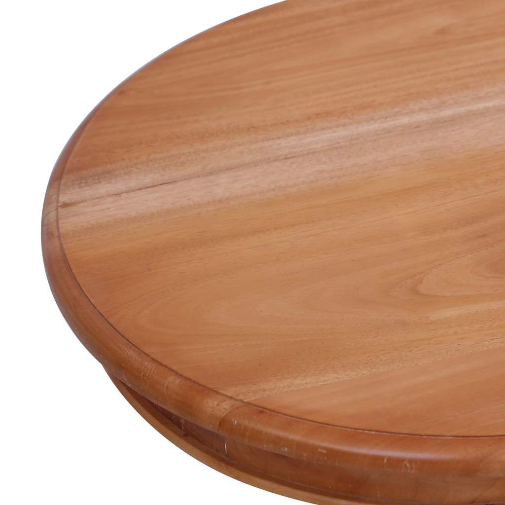 vidaXL Τραπεζάκι Βοηθητικό Φυσικό Χρώμα 50 x 50 x 65 εκ. Μασίφ Μαόνι