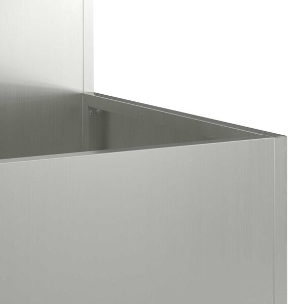 vidaXL Γλάστρα Κήπου 100x100x48 εκ Γαλβανισμένο Ατσάλι