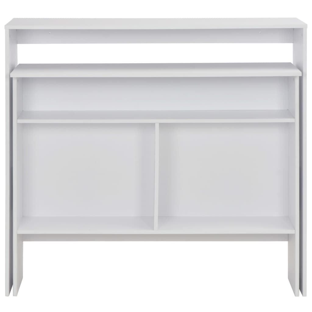 vidaXL Τραπέζι Μπαρ με 2 Επιφάνειες Λευκό 130 x 40 x 120 εκ.