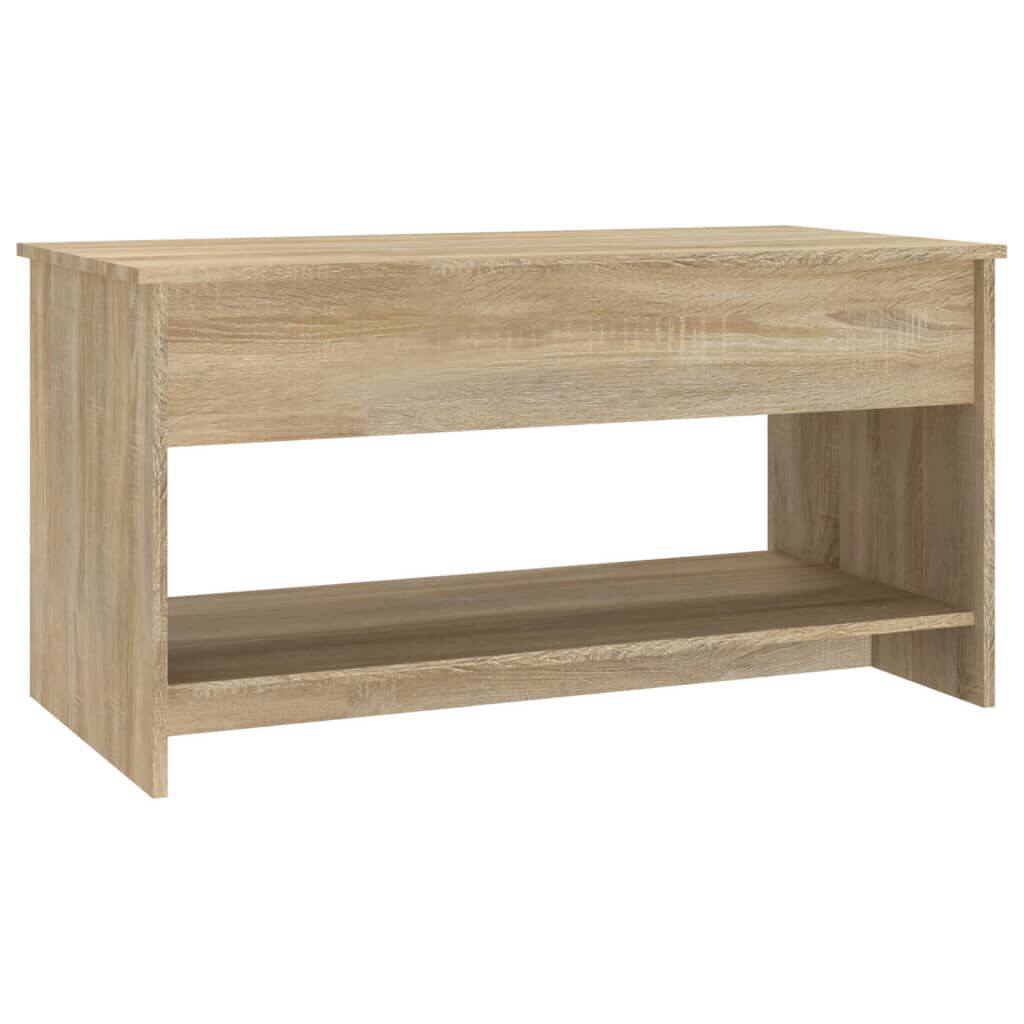 vidaXL Τραπεζάκι Σαλονιού Sonoma Δρυς 102x50x52,5 εκ. Επεξεργ. Ξύλο