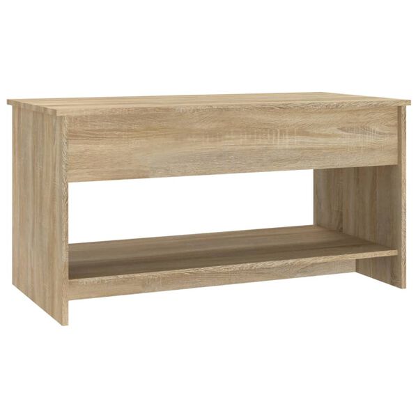 vidaXL Τραπεζάκι Σαλονιού Sonoma Δρυς 102x50x52,5 εκ. Επεξεργ. Ξύλο