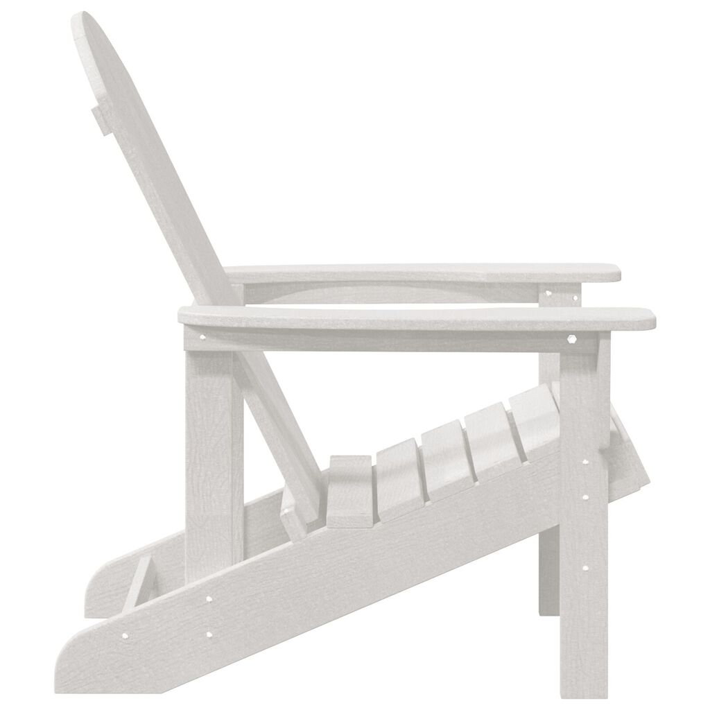 vidaXL Adirondack Καρέκλα Λευκή 74x82x91 εκ HDPE