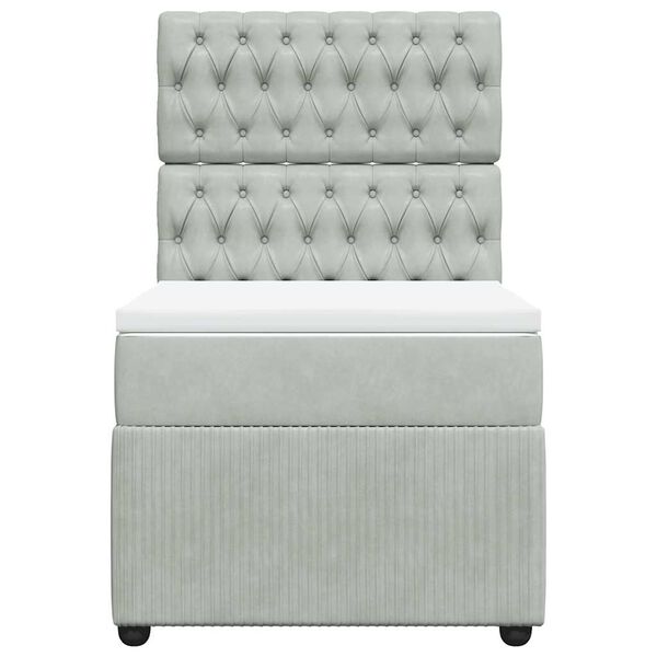 vidaXL &Kappa;&rho;&epsilon;&beta;ά&tau;&iota; Boxspring &mu;&epsilon; &Sigma;&tau;&rho;ώ&mu;&alpha; &Alpha;&nu;&omicron;&iota;&chi;&tau;ό &Gamma;&kappa;&rho;&iota; 80x200 &epsilon;&kappa;. &Beta;&epsilon;&lambda;&omicron;ύ&delta;&iota;&nu;&omicron;