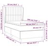 vidaXL &Kappa;&rho;&epsilon;&beta;ά&tau;&iota; Boxspring &mu;&epsilon; &Sigma;&tau;&rho;ώ&mu;&alpha; &Kappa;&rho;&epsilon;&mu; 90x190 &epsilon;&kappa;.&Upsilon;&phi;&alpha;&sigma;&mu;ά&tau;&iota;&nu;&omicron;