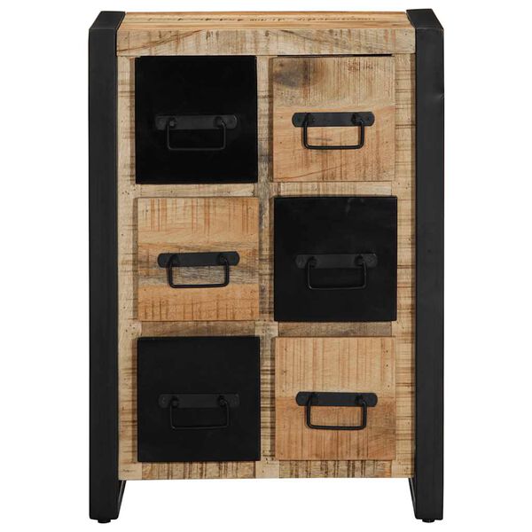 vidaXL Sideboard 50x35x70 cm Στερεό ακατέργαστο ξύλο Mango