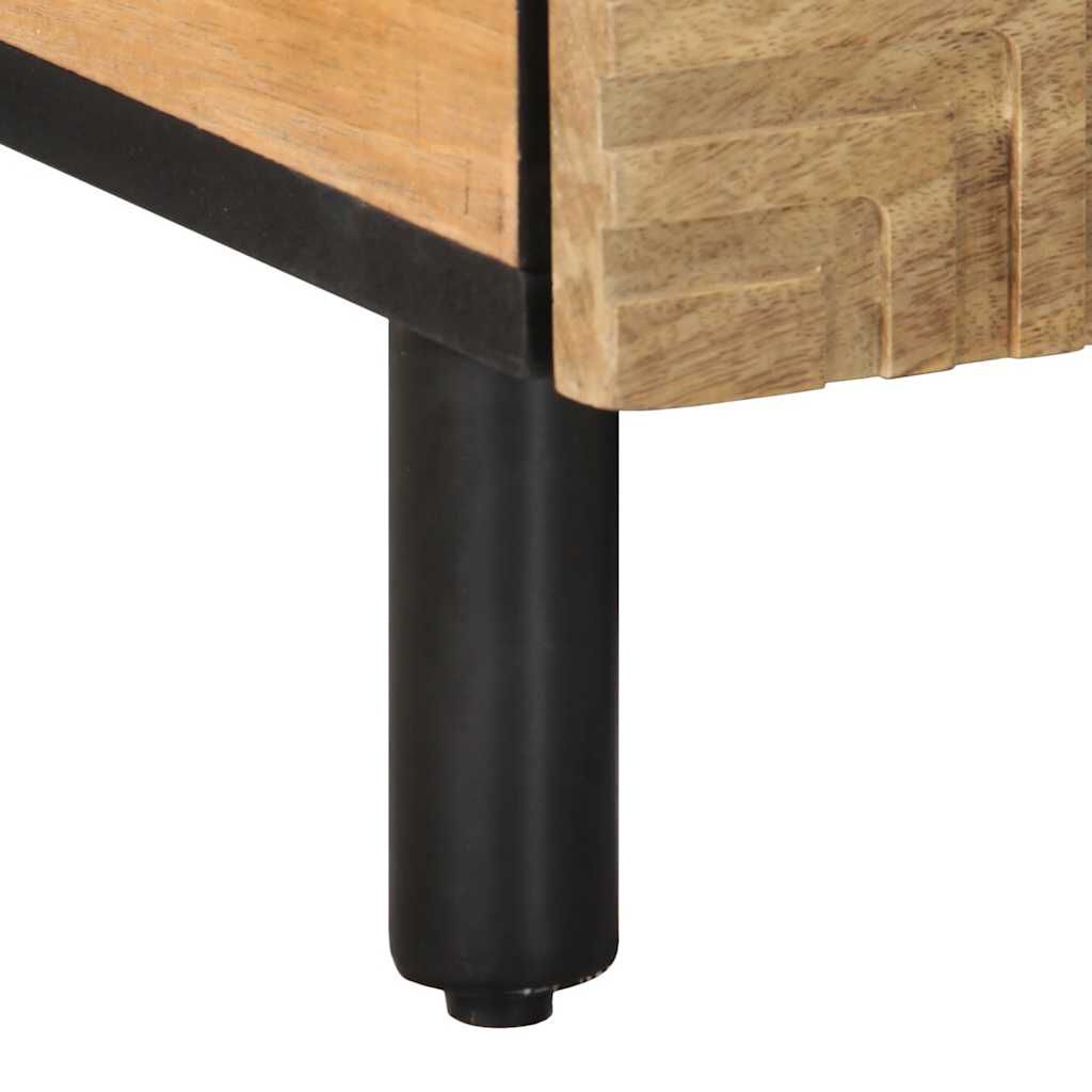 vidaXL Τραπεζάκι σαλονιού καφέ 80x54x40 cm μασίφ ξύλο Mango