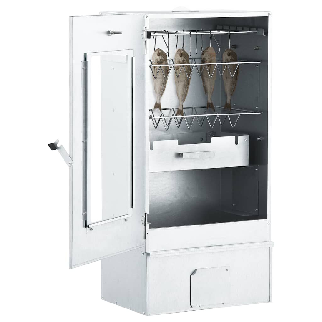 vidaXL Φούρνος Καπνίσματος 44,5 x 29 x 83 εκ. με Πριονίδι 1 κ.