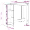 vidaXL Τραπέζι Μπαρ με Ράγες 124x46x103,5 εκ. Επεξεργ. Ξύλο