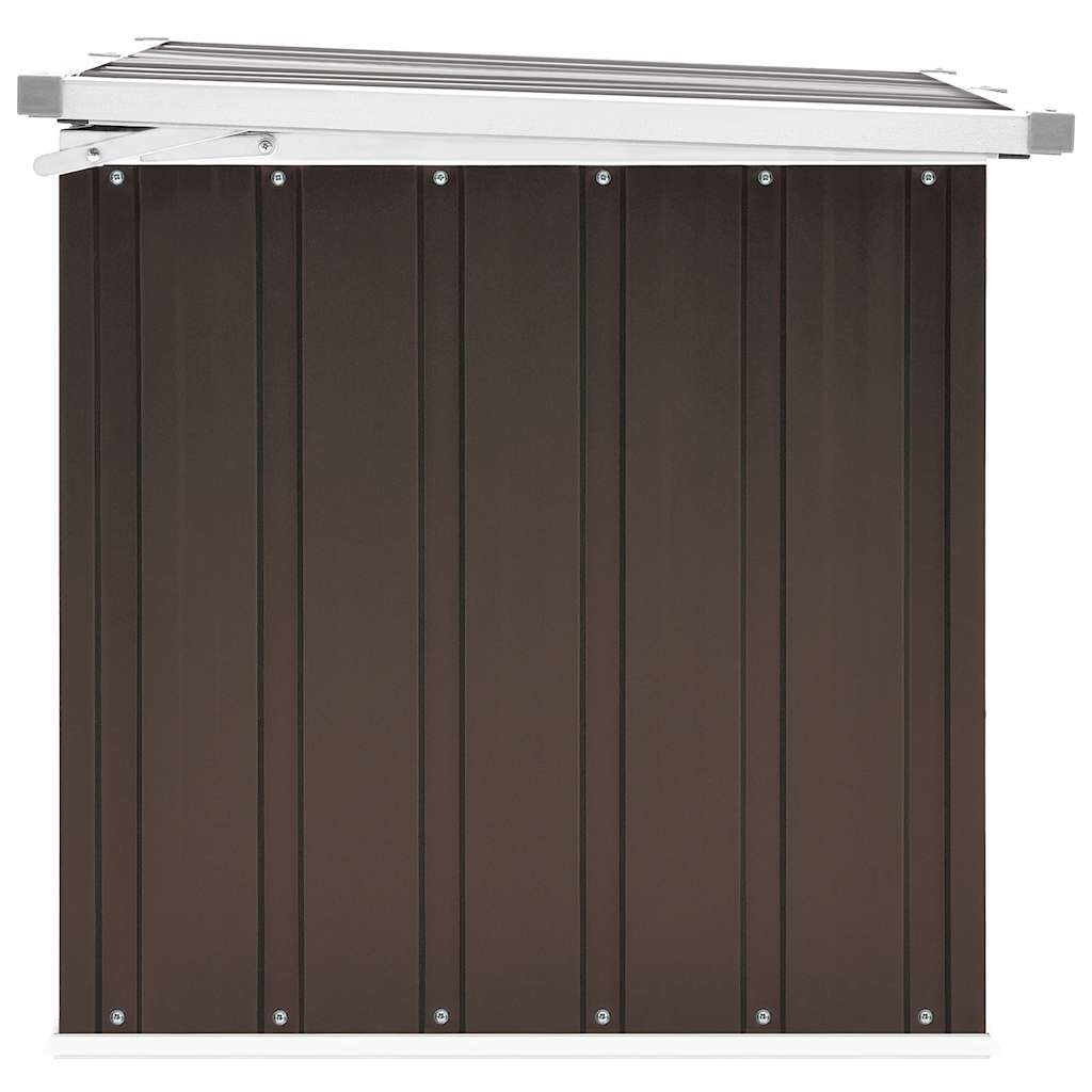 vidaXL Μπαούλο Αποθήκευσης Κήπου Καφέ 129 x 67 x 65 εκ.