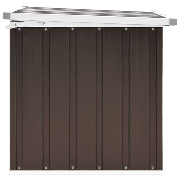 vidaXL Μπαούλο Αποθήκευσης Κήπου Καφέ 129 x 67 x 65 εκ.