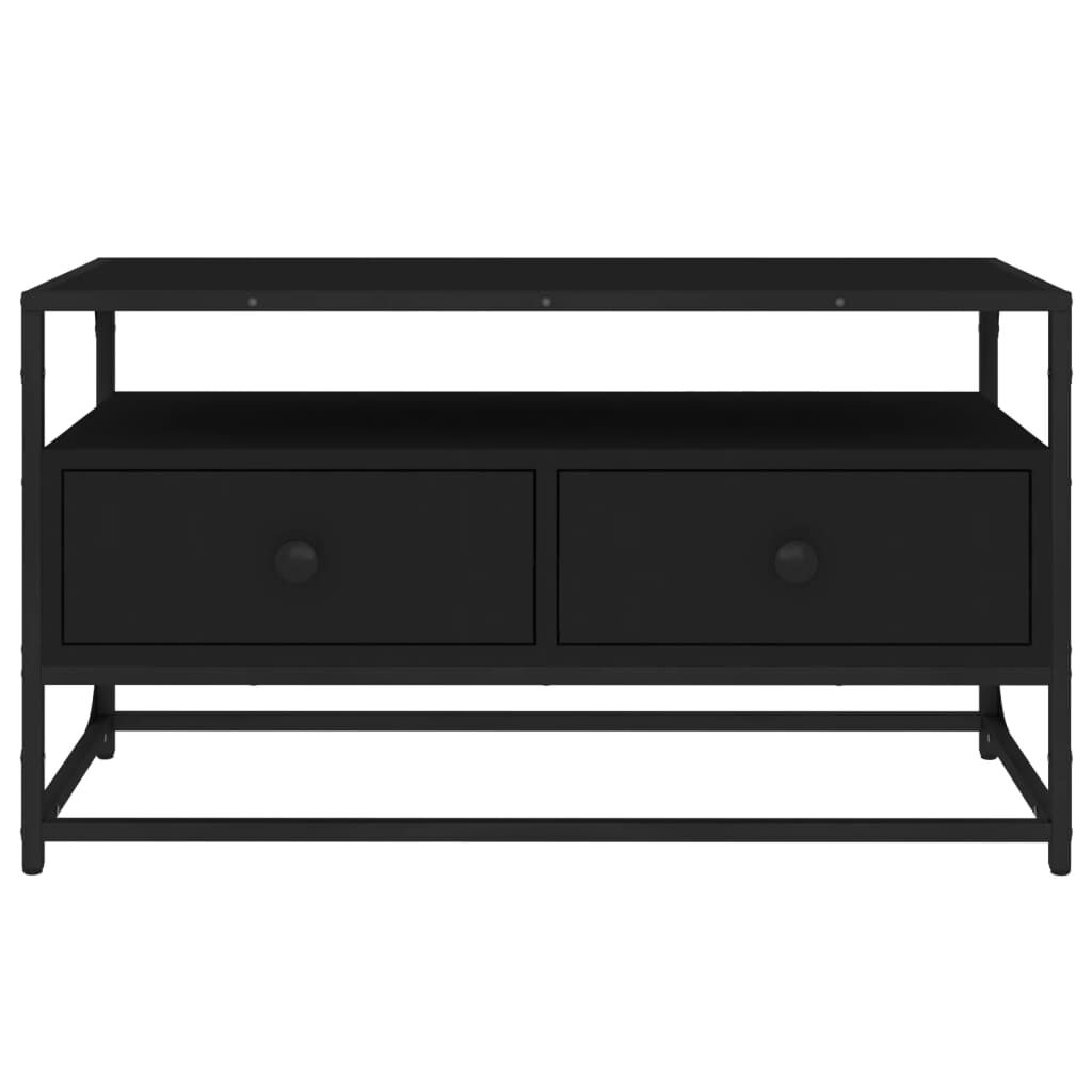vidaXL Έπιπλο Τηλεόρασης Μαύρο 80 x 35 x 45 εκ. από Επεξεργασμένο Ξύλο