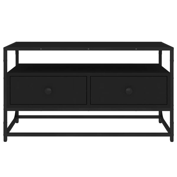 vidaXL Έπιπλο Τηλεόρασης Μαύρο 80 x 35 x 45 εκ. από Επεξεργασμένο Ξύλο
