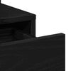 vidaXL Τραπέζι Μακιγιάζ με συρτάρι Μαύρη δρυς 80 x 35 x 132 εκ.