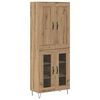 vidaXL Highboard Artisan Oak 69,5 x 34 x 180 &epsilon;&kappa;. &Epsilon;&pi;&epsilon;&xi;&epsilon;&rho;&gamma;&alpha;&sigma;&mu;έ&nu;&omicron; &xi;ύ&lambda;&omicron;