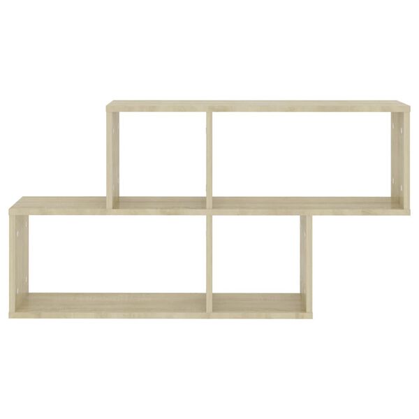 vidaXL Ράφι Τοίχου Sonoma Δρυς 100x18x53 εκ. από Επεξεργασμένο Ξύλο