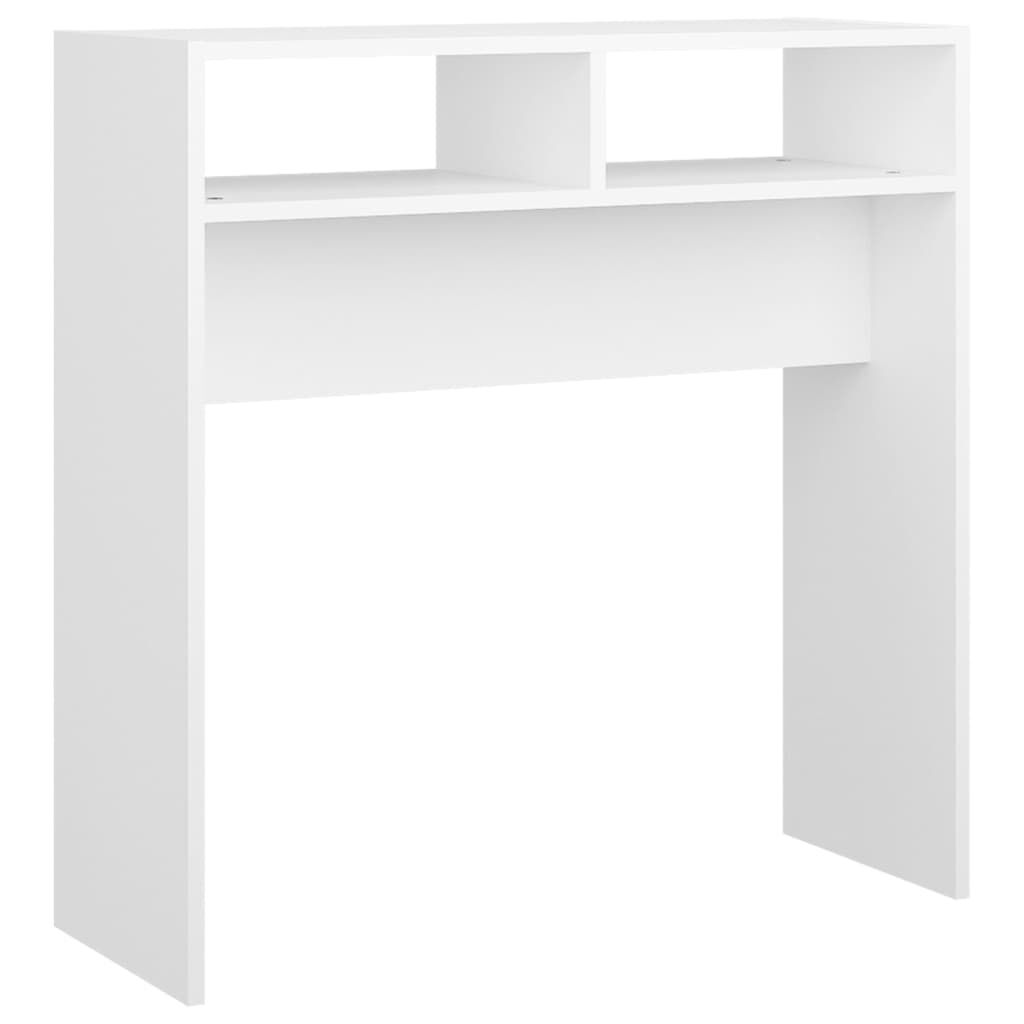 vidaXL Τραπεζάκι Κονσόλα Λευκό 78 x 30 x 80 εκ. από Επεξ. Ξύλο