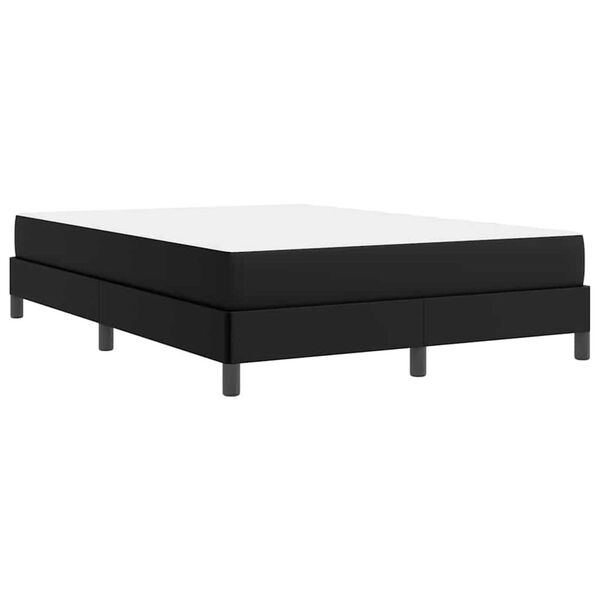 vidaXL Κρεβάτι Άλλο Μαύρο 140 x 190 cm Τεχνητό δέρμα