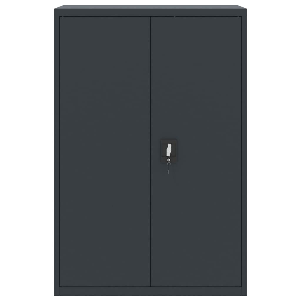 vidaXL Αρχειοθήκη Ανθρακί 90 x 40 x 140 εκ. Ατσάλινη