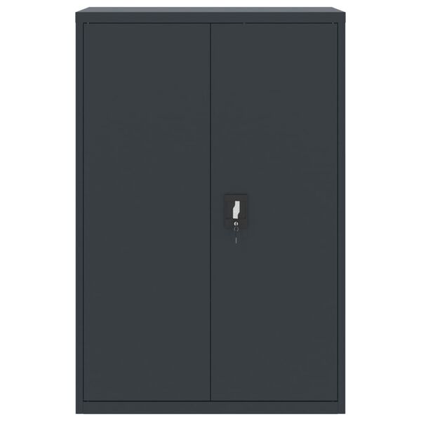 vidaXL Αρχειοθήκη Ανθρακί 90 x 40 x 140 εκ. Ατσάλινη
