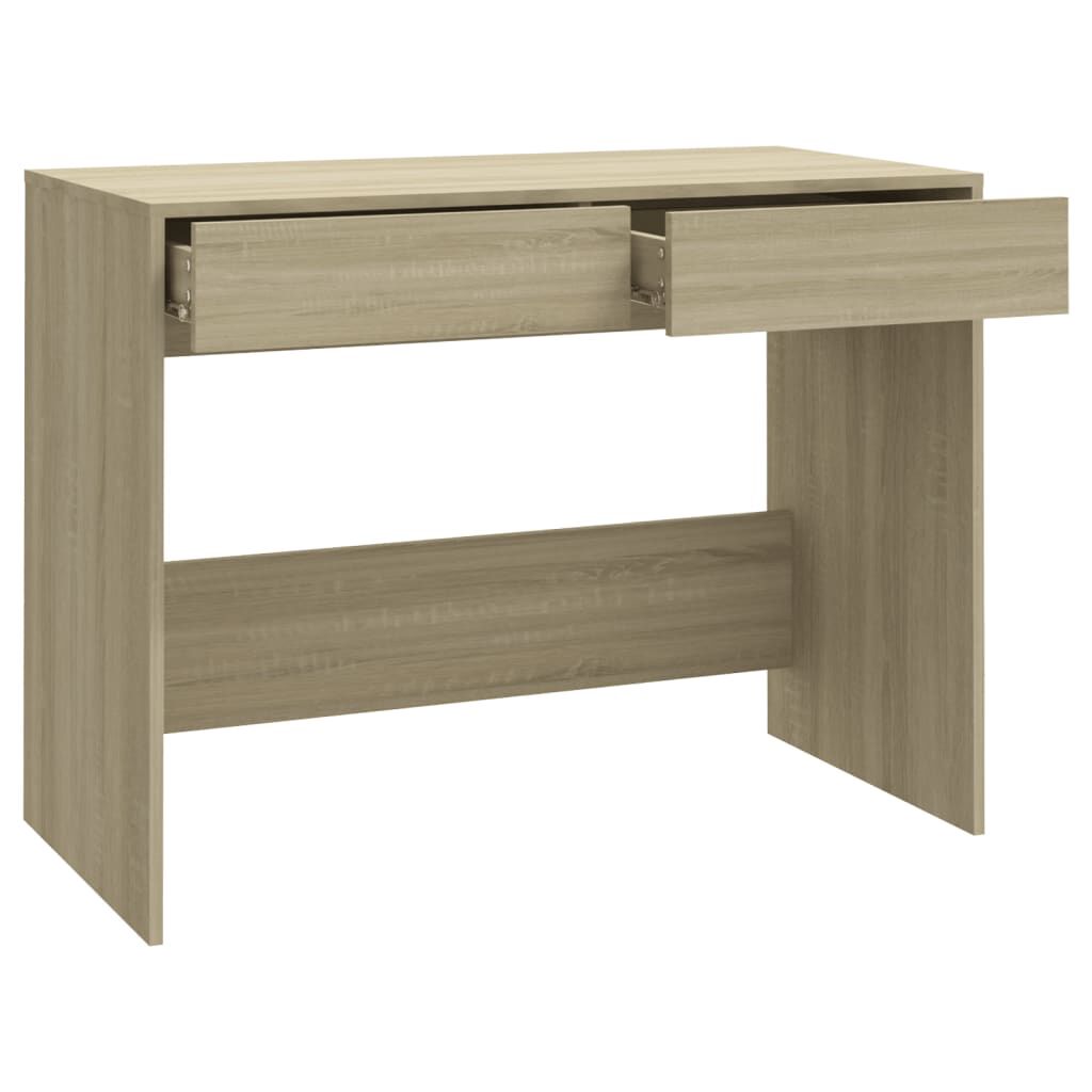 vidaXL Γραφείο Sonoma Δρυς 101x50x76,5 εκ. από Επεξεργασμένο Ξύλο