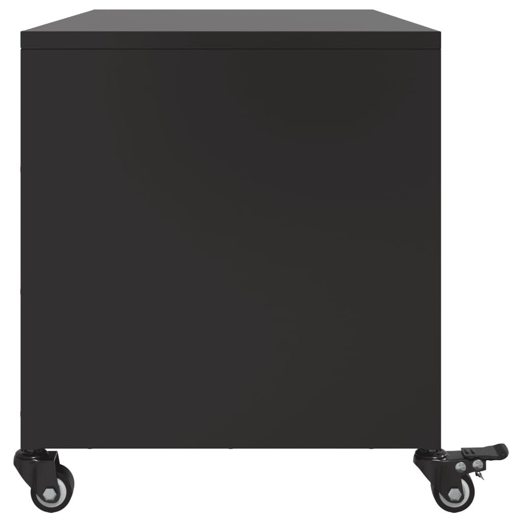 vidaXL Έπιπλο Τηλεόρασης Μαύρο 68x39x43,5 εκ. Χάλυβας