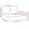 vidaXL &Kappa;&rho;&epsilon;&beta;ά&tau;&iota; Boxspring &mu;&epsilon; &Sigma;&tau;&rho;ώ&mu;&alpha; &Mu;&alpha;ύ&rho;&omicron; 200x200 &epsilon;&kappa;. &Upsilon;&phi;&alpha;&sigma;&mu;ά&tau;&iota;&nu;&omicron;