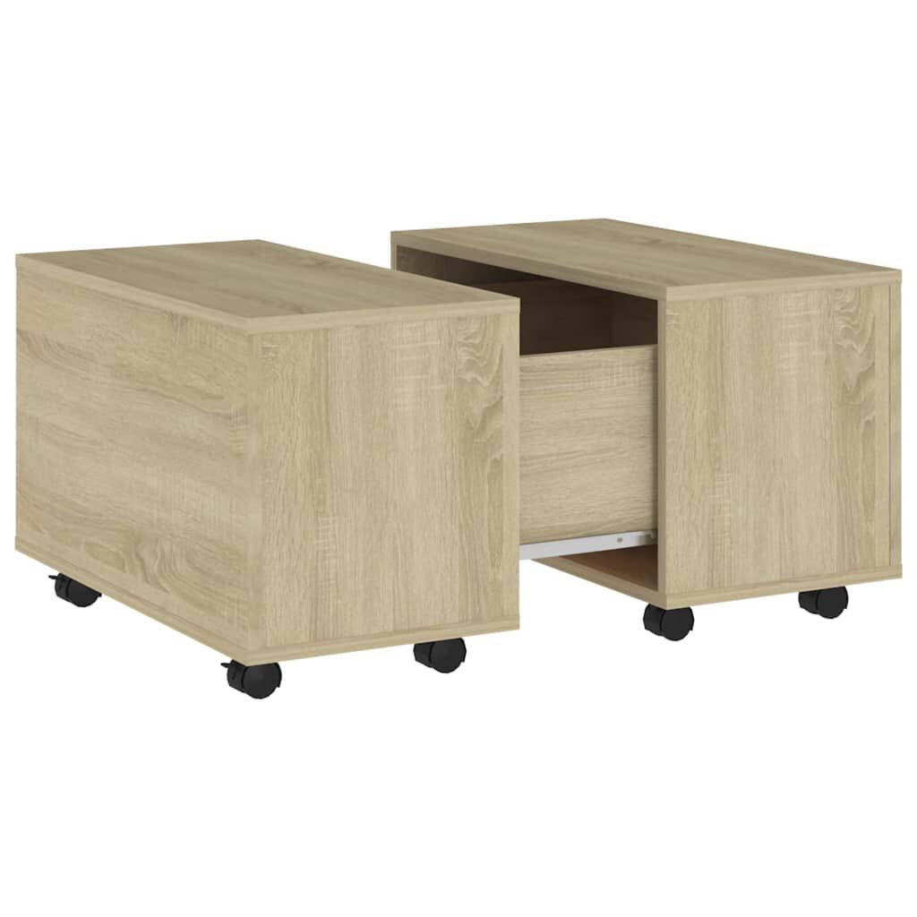 vidaXL Τραπεζάκι Σαλονιού Sonoma Δρυς 60 x 60 x 38 εκ. από Επεξ. Ξύλο