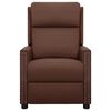 vidaXL Πολυθρόνα Μασάζ Ανακλινόμενη Καφέ Συνθετικό Δέρμα