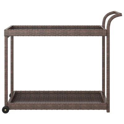 vidaXL Τρόλεϊ Μεταφοράς Καφέ 100 x 45 x 83 εκ. από Συνθετικό Ρατάν