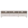 vidaXL Έπιπλο Τηλεόρασης HAMAR Λευκό 158x40x40 εκ. Μασίφ Ξύλο Πεύκου