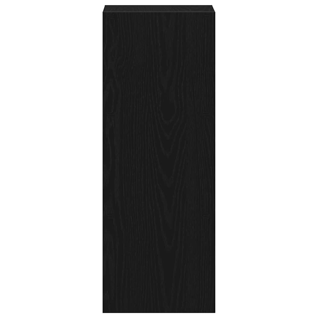 vidaXL Βιβλιοθήκη στοιβαζόμενη Μαύρη δρυς 30x30x80 cm