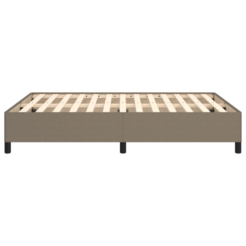 vidaXL Σκελετός Κρεβατιού Χωρίς Στρώμα Taupe 140x190 εκ. Υφασμάτινο