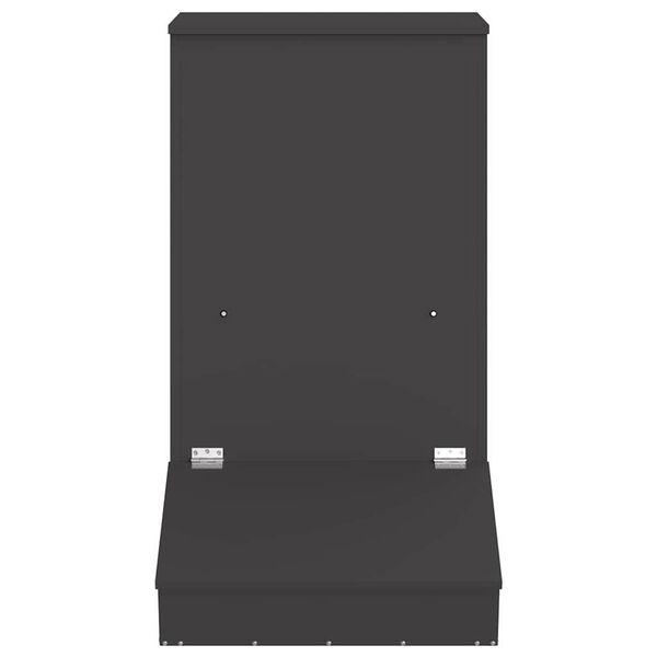 vidaXL Ταΐστρα Γουρουνιών Μαύρο 55 x 51 x 91.5 εκ.