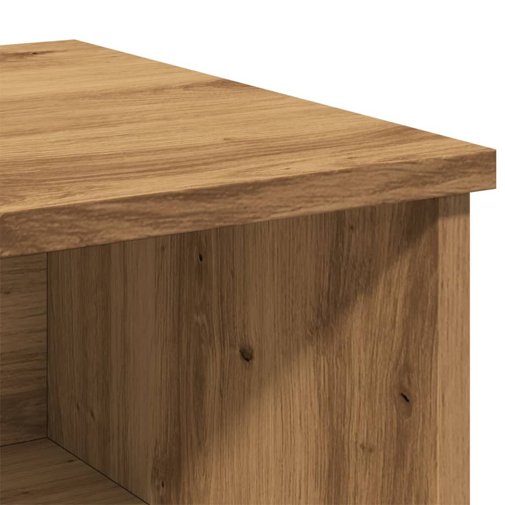 vidaXL Κομοδίνα 2 τεμ.Αρτισιανή Δρυς 40x36x65 εκ. Επεξ. Ξύλο