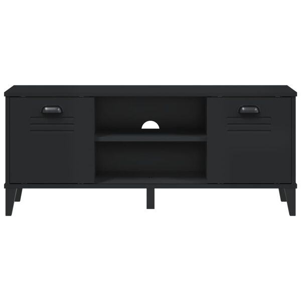 vidaXL Παπουτσοθήκη VIKEN Μαύρη 106x35x45 εκ. από Επεξεργασμένο Ξύλο