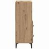 vidaXL Πλαϊνό γραφείο με συρτάρι artisan δρυς 34 x 34.5 x 90 εκ
