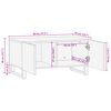vidaXL Τραπεζάκι σαλονιού Καφέ και Μαύρο 80 x 50 x 40 cm