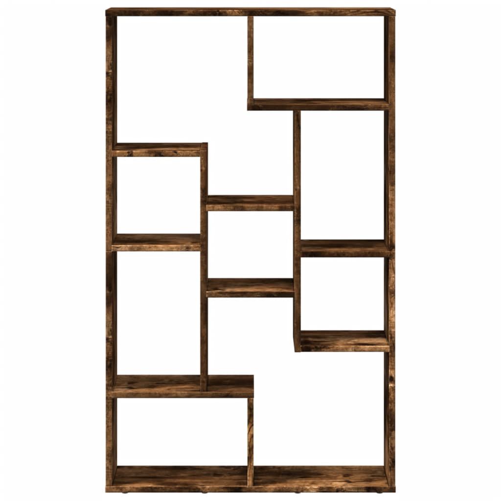 vidaXL Βιβλιοθήκη Καπνιστή Δρυς 72x20x120 εκ. από Επεξεργασμένο Ξύλο