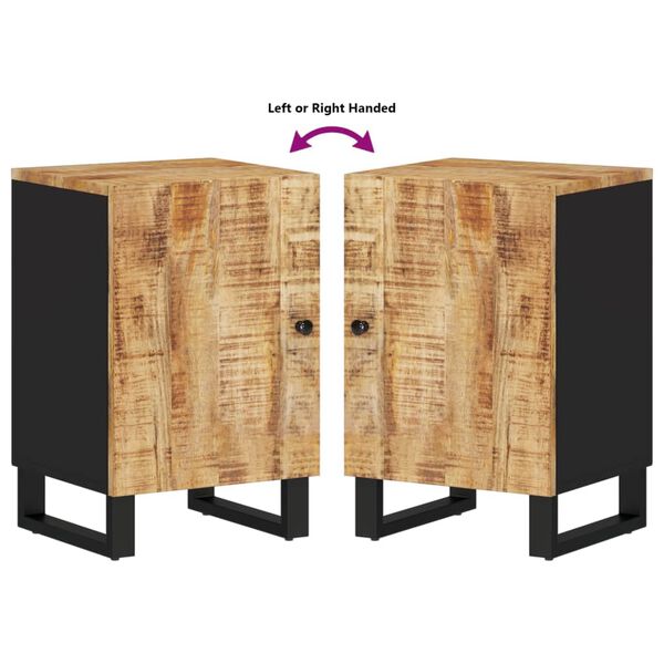 vidaXL Ντουλάπι Μπάνιου 38 x 33 x 58 εκ. από Μασίφ Ξύλο Μάνγκο