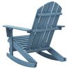 vidaXL Καρέκλα Κήπου Adirondack Κουνιστή Μπλε από Μασίφ Ξύλο Ελάτης